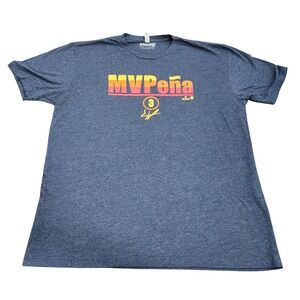 BreakingT Jeremy Pena Houston Astros MVPena Graphic T-Shirt Mens XL Navy Blue